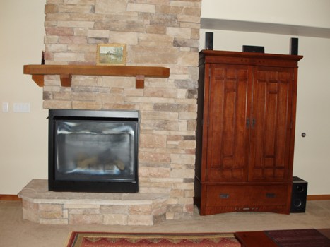 Fireplace and Entertaiment Center